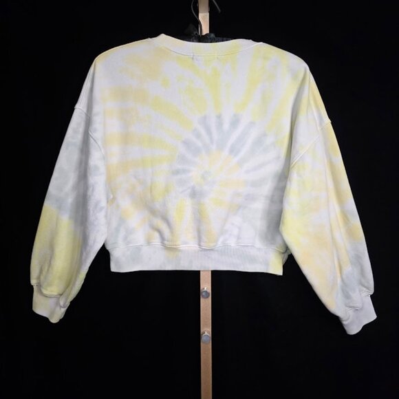 Agolde Tie Dye Balloon Sleeve Crew Neck Sweatshirt XS - Picture 5 of 9